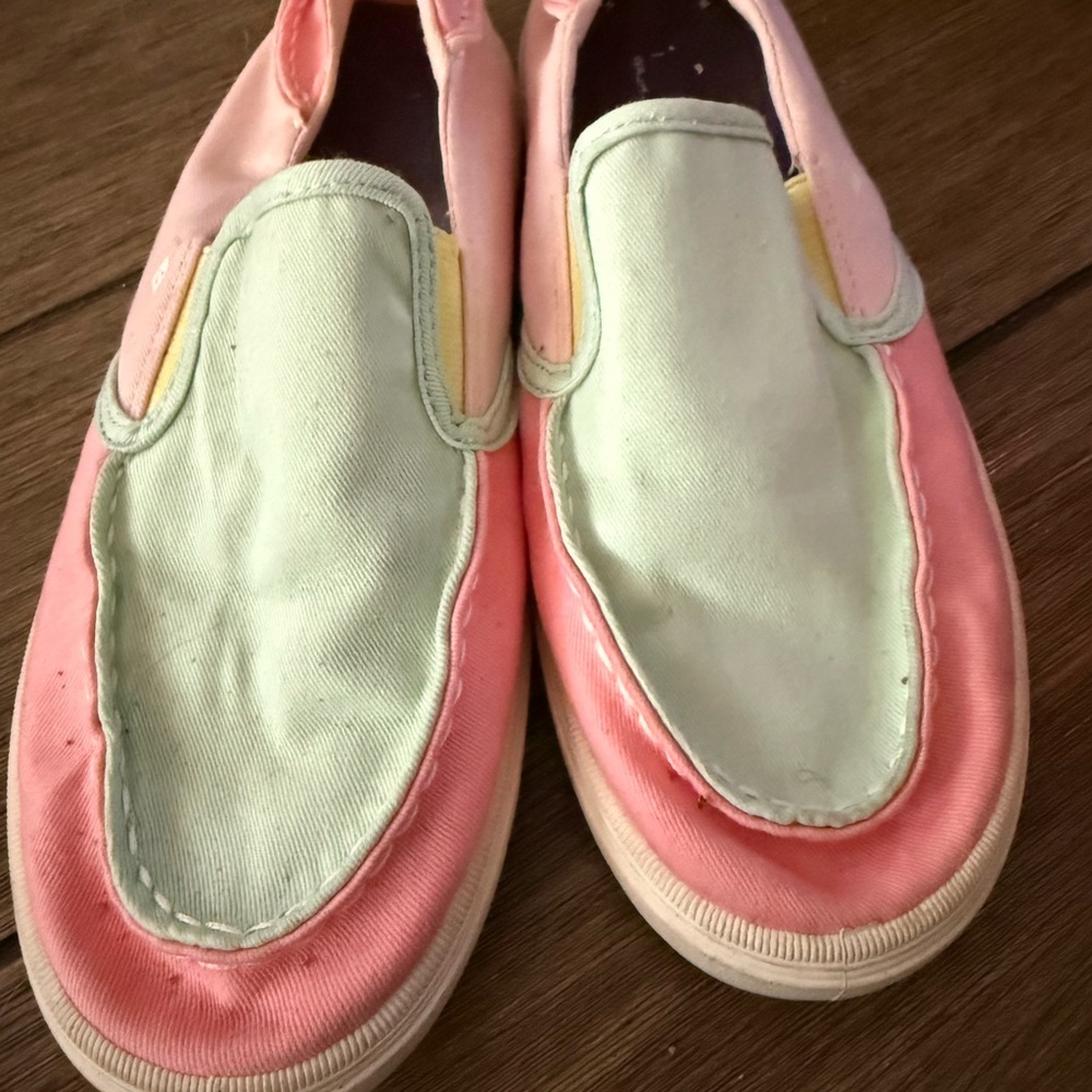 Sperry Pink and Mint‎ Slip-On Sneakers 5